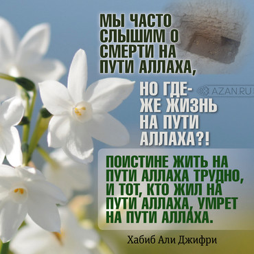 Мы часто слышим и смерти на пути Аллаха...