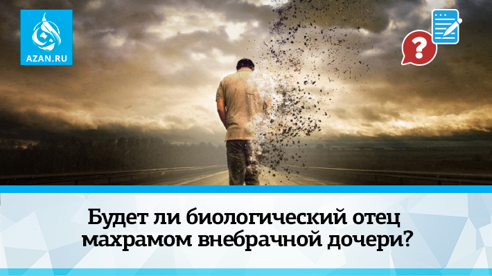 Будет ли биологический отец махрамом внебрачной дочери?