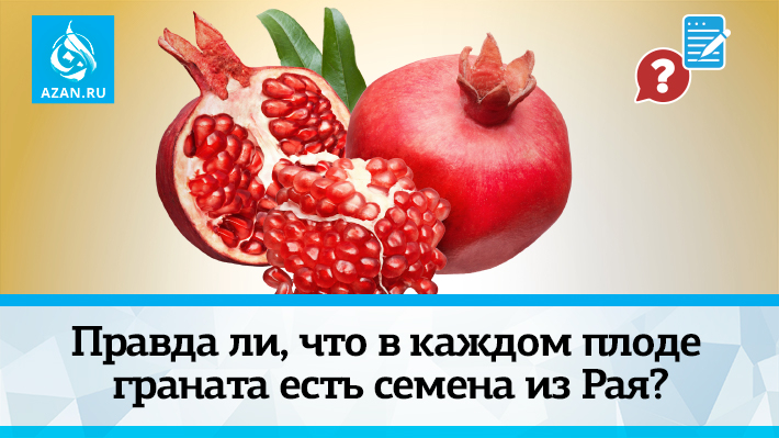 Правда ли, что в каждом плоде граната есть семена из Рая?