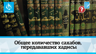 Общее количество сахабов, передававших хадисы